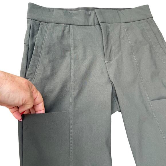 ATHLETA Wander Stash Skinny Pants - Olive Green - Size 0 - Picture 10 of 16